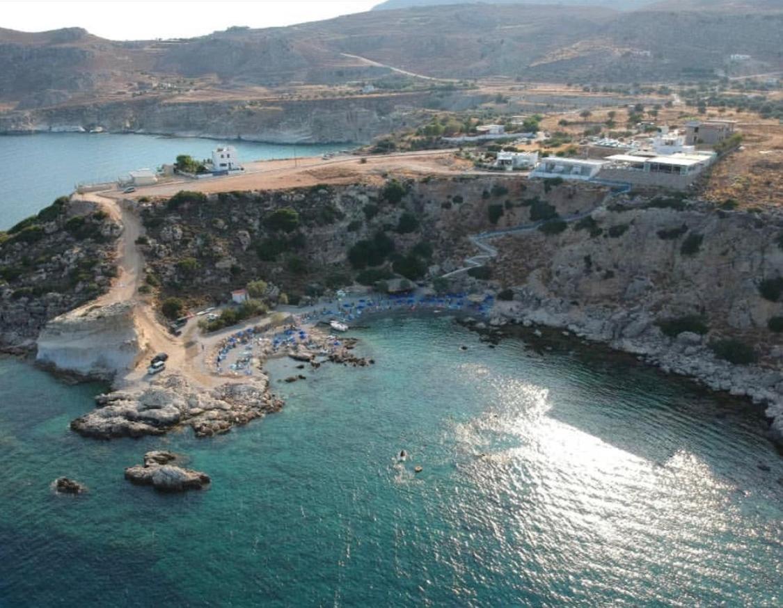 Grande Blue Suites With Private Bay Archangelos  Bagian luar foto