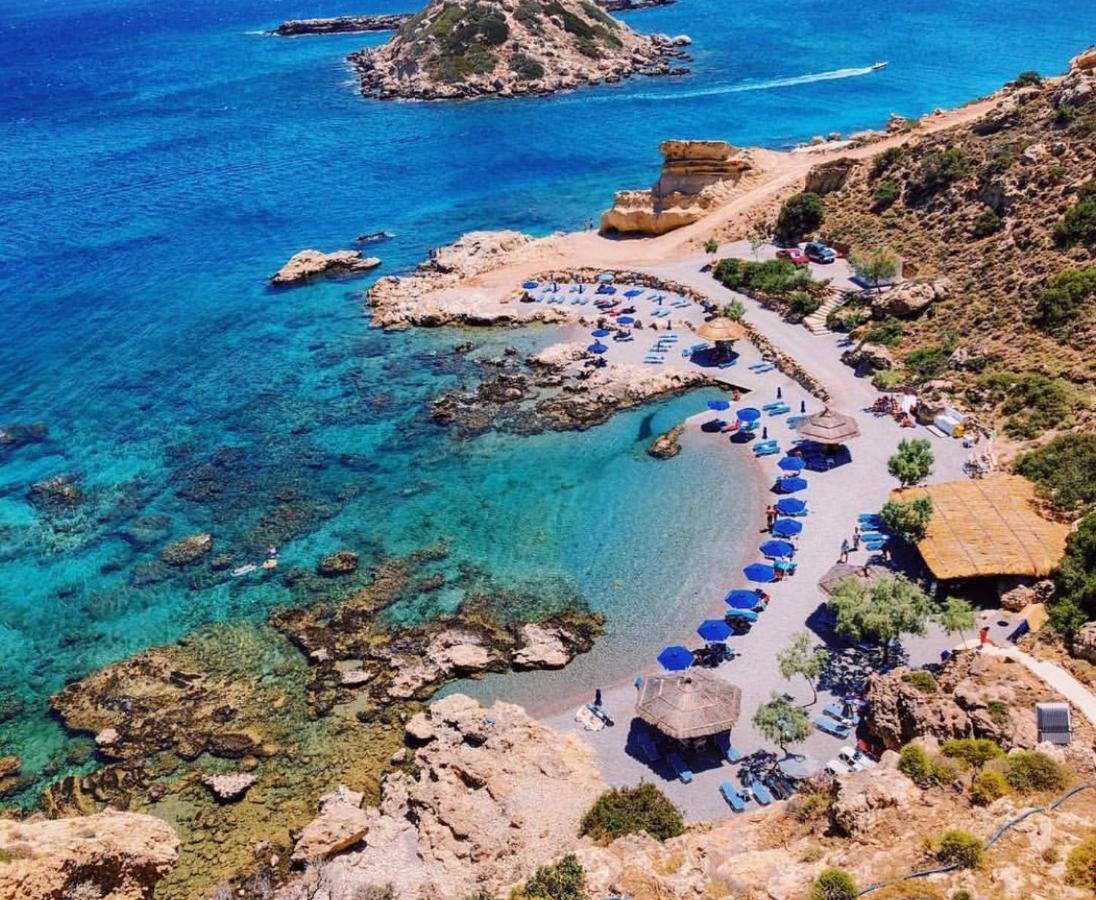 Grande Blue Suites With Private Bay Archangelos  Bagian luar foto