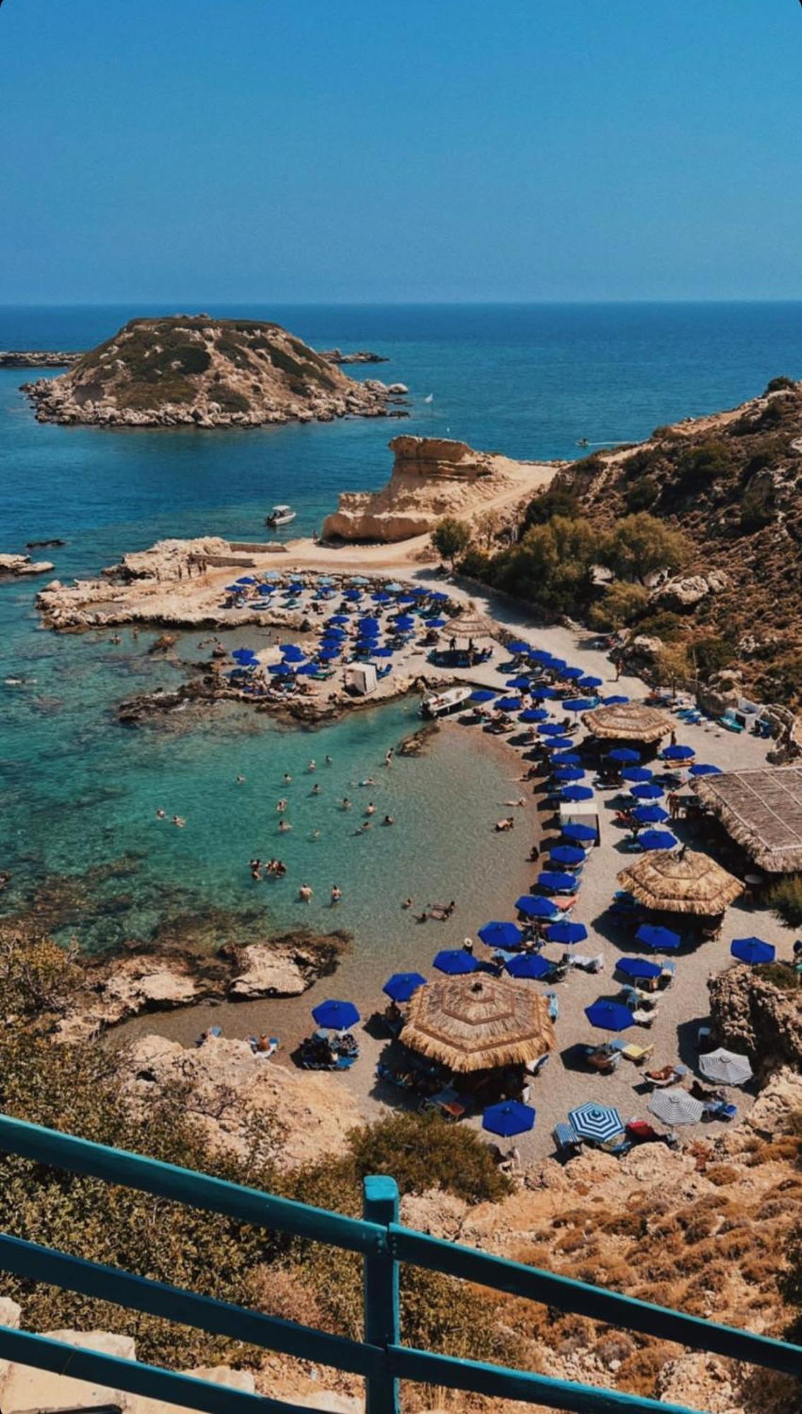 Grande Blue Suites With Private Bay Archangelos  Bagian luar foto